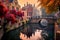 Misty Morning Magic: Bruges Canals Medieval Charm