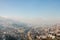 Misty morning in Sarajevo, view from the Yellow Bastion