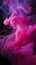 Misty Pink, Magenta, and Purple Swirls on Dark Background