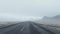 Misty Road: A Dystopian Landscape In Iceland