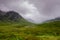 Misty scottish scenery in glencoe