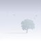 Misty Tree Scene