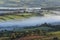 Misty valley in The Western Brecon Beacons National Park, Wales,