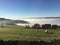 Misty valley yorkshire england uk