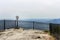 Misty view at Caesars head state park overlook in South Carolina