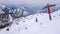 Misty weather on Feuerkogel mount, Ebensee, Austria