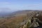 A misty winter morning along Baslow, Curbar and Froggat Edges in the Derbyshire Peak District