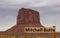 Mitchell Butte in Monument Valley