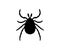 Mite, Tick Silhouette logo design. Dangerous biting insect.