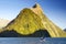 Mitre Peak in Milford Sound, New Zealand.