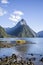 Mitre Peak in Milford Sound, New Zealand