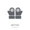 Mitten icon. Trendy Mitten logo concept on white background from