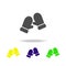 mittens, fashion multicolored icons. Can be used for web, logo, mobile app, UI, UX