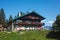 MITTENWALD, GERMANY - September 19, 2019: German guesthouse in Bavarian Alps