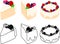 The mix berry chiffon cake icons