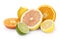 Mix of colorful citrus fruit