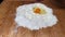 Mix flour and eggs to make traditional Italian desserts