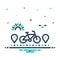 Mix icon for By, bicycle and pedal