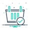 mix icon for Checkout, shopping and basket