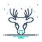 Mix icon for Deer, mammal and reindeer