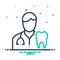 Mix icon for Dentists, dental surgeon and endodontist