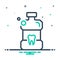 Mix icon for Listerine, mouthwash and bottle