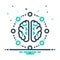 Mix icon for Mind share, thoughts and neurone