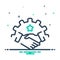 Mix icon for Partnership, fellowship and alliance