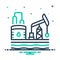 Mix icon for Petroleum, industry and oil