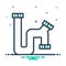 Mix icon for Pipe, leak and pipeline