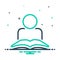 mix icon for Reading, education and student