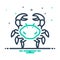 Mix icon for Realistic, sensible and crab