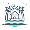 Mix icon for Resort, tourist center and beachfront