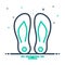 Mix icon for Slippers, comfortable and footwear