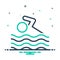 Mix icon for Swimming, natation and swim