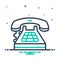 Mix icon for Telephone, call and communication