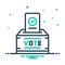 Mix icon for Votes, voting and election