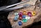 Mix Round cut mineral gemstones