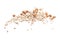 Mix white peanut beans fall down explosion, several kind bean float explode, abstract cloud fly. Dried white peanut mixed beans