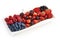 A mixed arrangement. Assorted berries including strawberry, cherry, blueberries, raspberries, black currant and red currant,