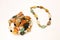 Mixed Colors Bracelet and Necklace Jewellery Made of Natural Stone