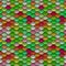 Mixed Colours Scales Seamless Pattern