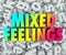 Mixed Feelings Emotions Complex Letter Jumble Background