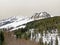 Mixed forests and thinned out trees on the slopes of the Mattstogg mountain range and above the Lake Walen or Lake Walenstadt