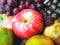 Mixed fruit, beautiful assortment of mixed fruit background.