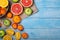 Mixed fruits background