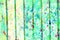 Mixed media artwork, abstract colorful artistic painted layer in light green color palette on grunge texture planks