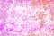 Mixed media artwork, abstract colorful artistic painted layer in pink color palette on grunge tile dots texture