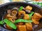 Mixed Mushrooms with Egg Tofu @ Chinese / Cantonese Restaurant