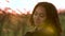 Mixed Race African American girl biracial teenager young woman outside at sunset